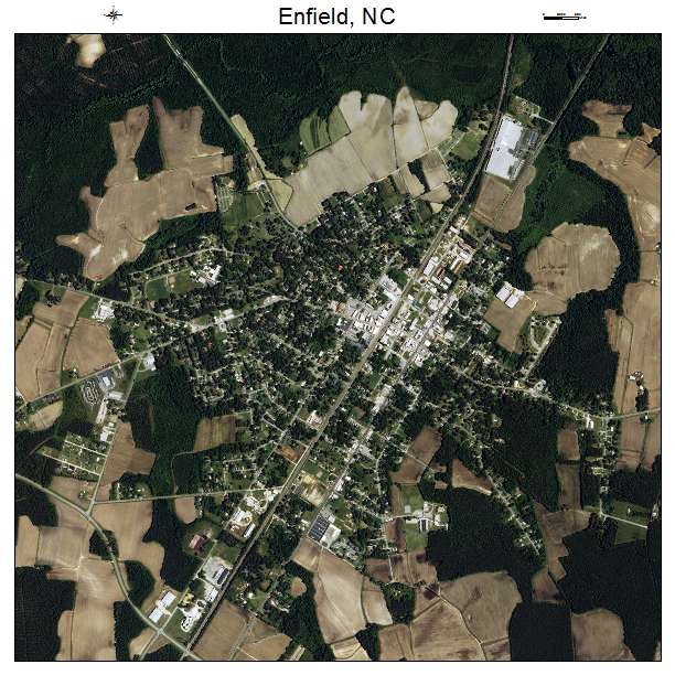 Enfield, NC air photo map