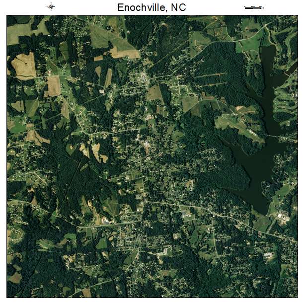 Enochville, NC air photo map