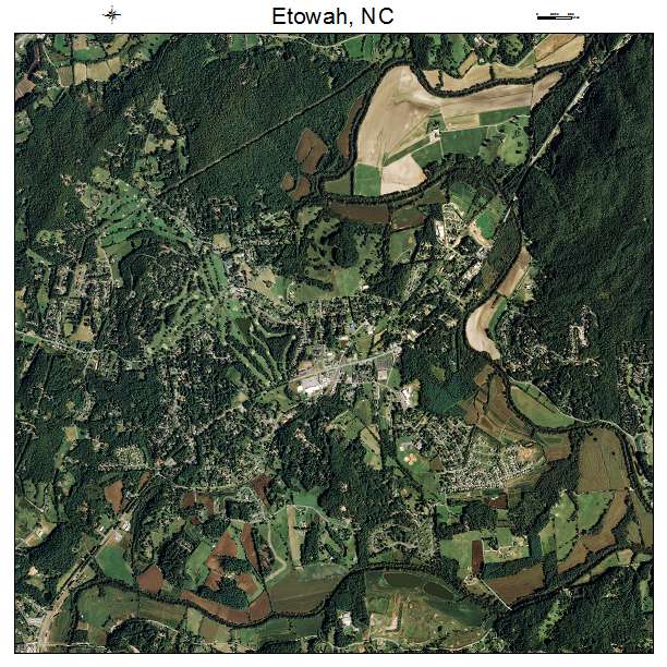 Etowah, NC air photo map