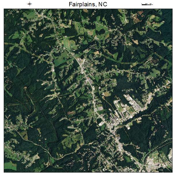 Fairplains, NC air photo map