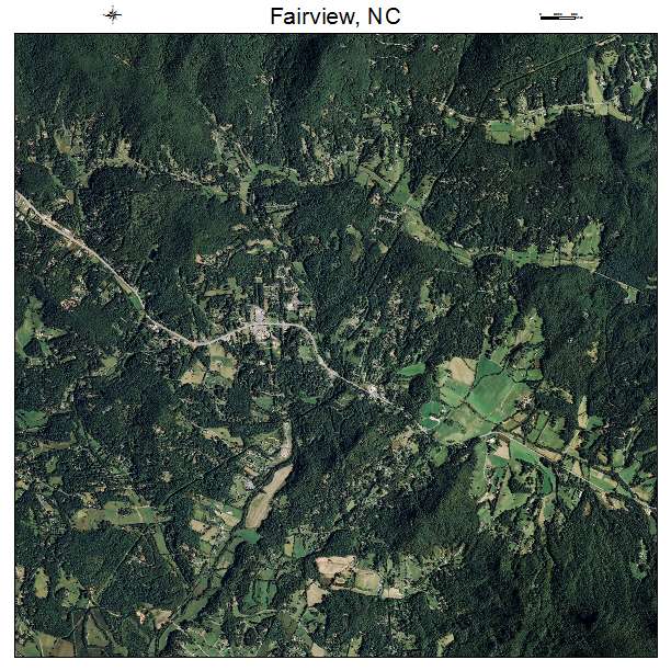 Fairview, NC air photo map