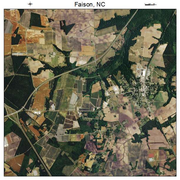 Faison, NC air photo map