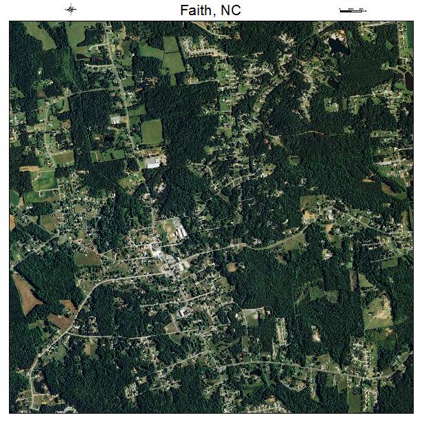 Faith, NC air photo map