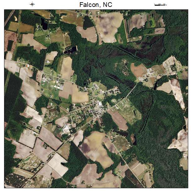 Falcon, NC air photo map