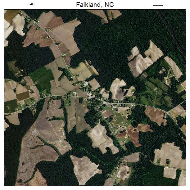 Falkland, NC air photo map