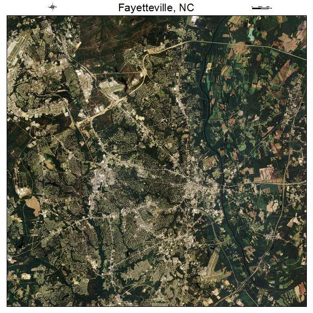 Fayetteville, NC air photo map