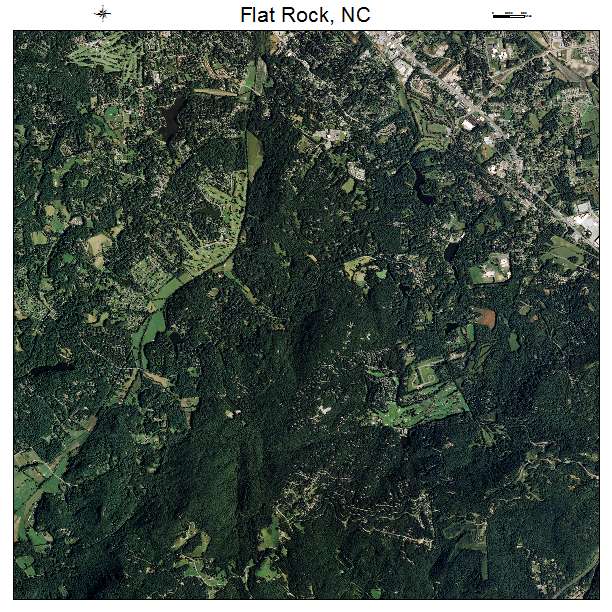 Flat Rock, NC air photo map
