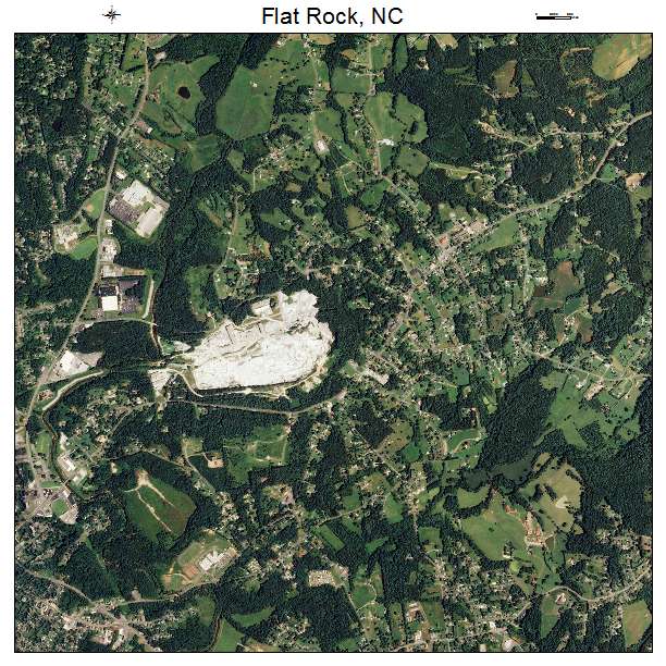 Flat Rock, NC air photo map