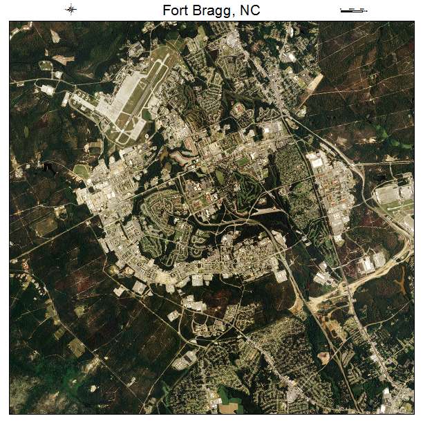 Fort Bragg, NC air photo map