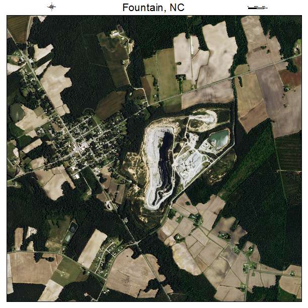 Fountain, NC air photo map