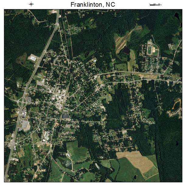 Franklinton, NC air photo map