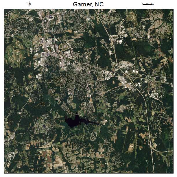 Garner, NC air photo map