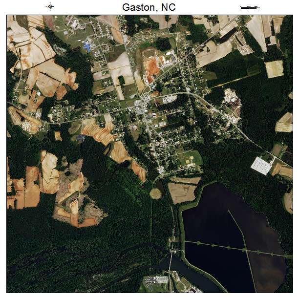 Gaston, NC air photo map