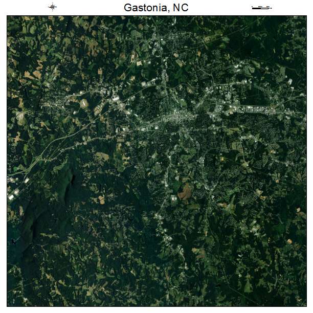 Gastonia, NC air photo map