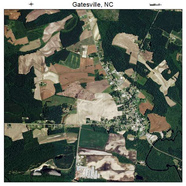 Gatesville, NC air photo map
