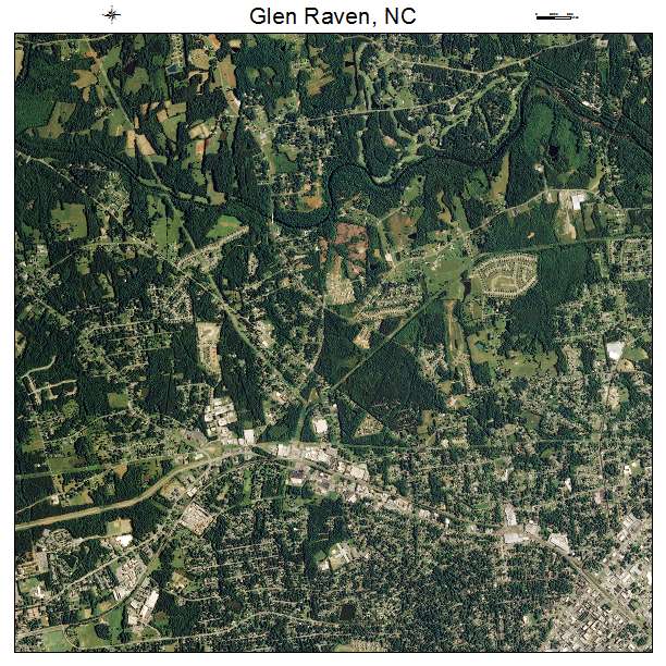 Glen Raven, NC air photo map