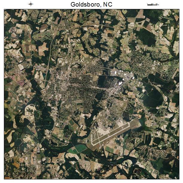 Goldsboro, NC air photo map
