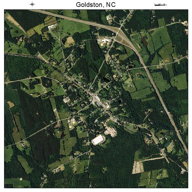 Goldston, NC air photo map