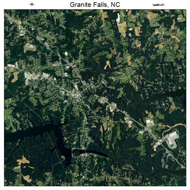 Granite Falls, NC air photo map
