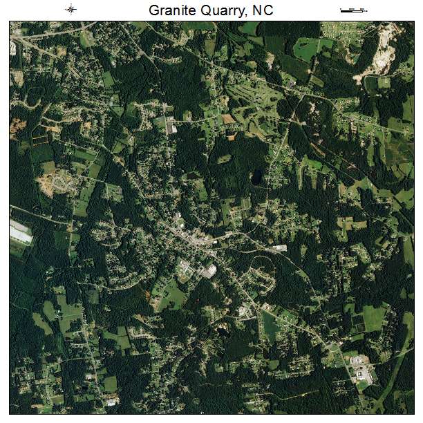 Granite Quarry, NC air photo map