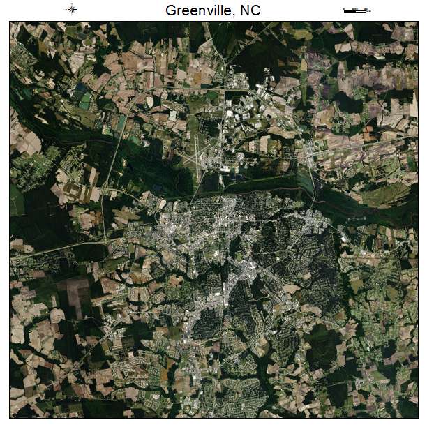 Greenville, NC air photo map