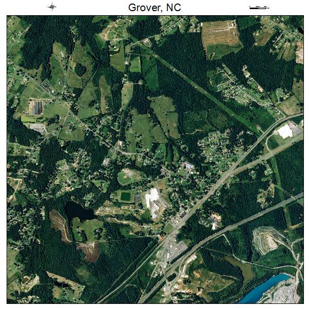 Grover, NC air photo map