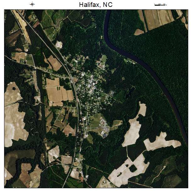 Halifax, NC air photo map