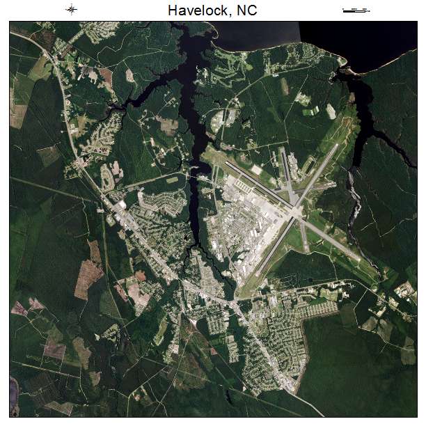 Havelock, NC air photo map