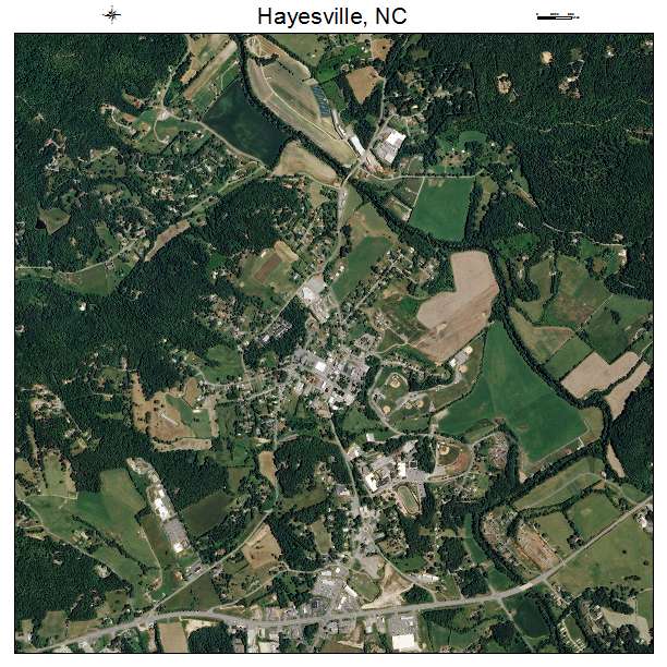 Hayesville, NC air photo map