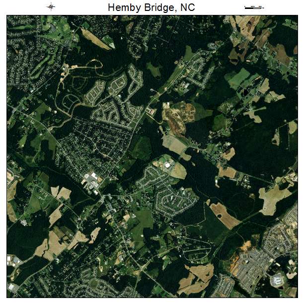 Hemby Bridge, NC air photo map