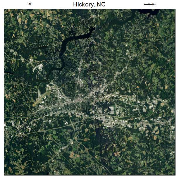 Hickory, NC air photo map