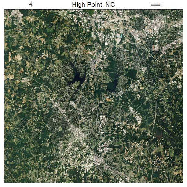High Point, NC air photo map