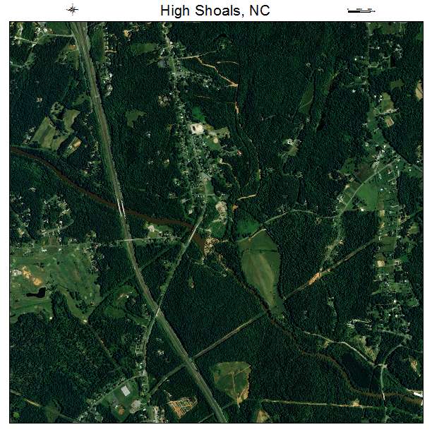 High Shoals, NC air photo map