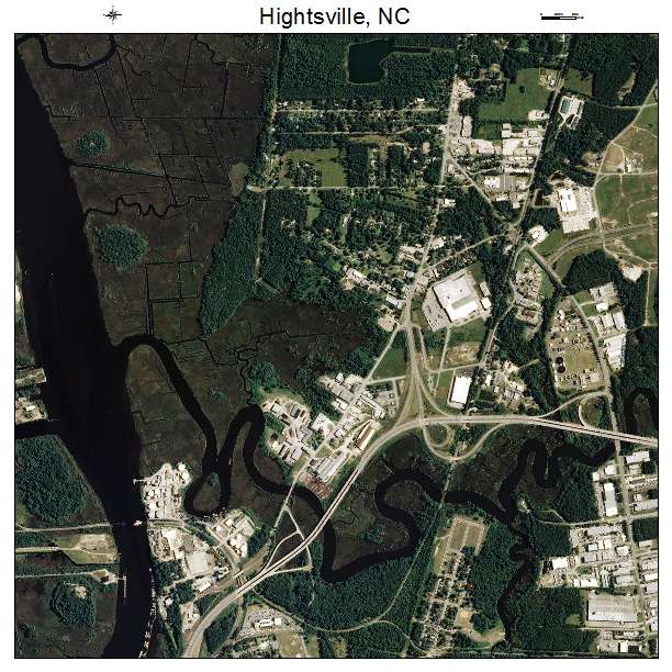 Hightsville, NC air photo map