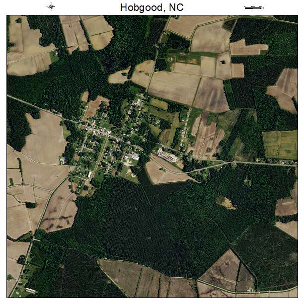 Hobgood, NC air photo map