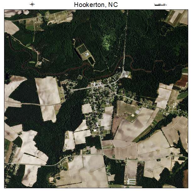 Hookerton, NC air photo map