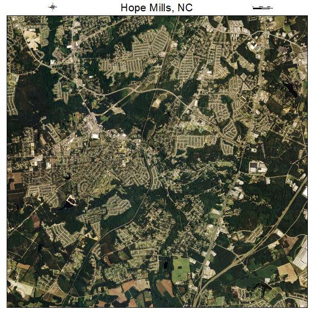 Hope Mills, NC air photo map