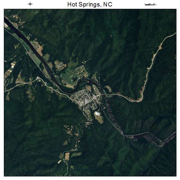 Hot Springs, NC air photo map