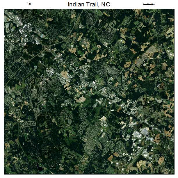 Indian Trail, NC air photo map