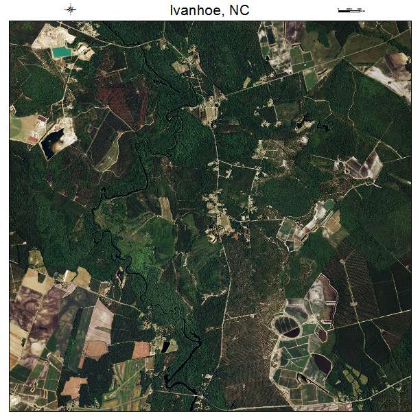 Ivanhoe, NC air photo map