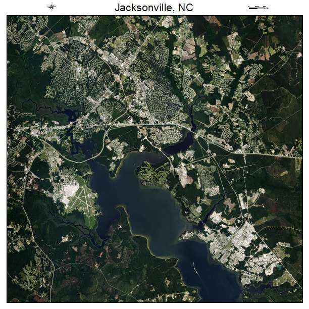 Jacksonville, NC air photo map