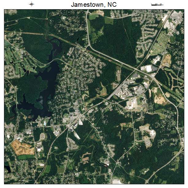 Jamestown, NC air photo map