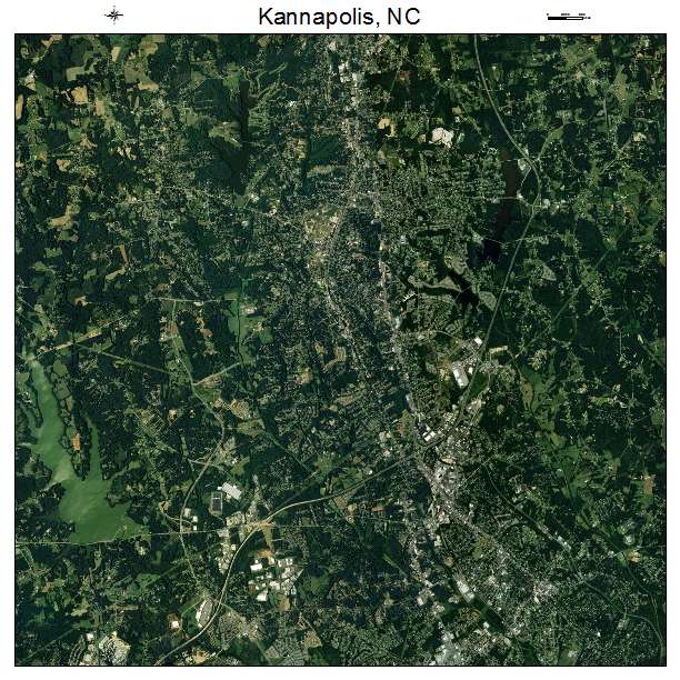 Kannapolis, NC air photo map