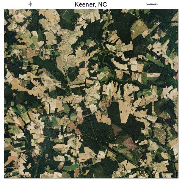 Keener, NC air photo map