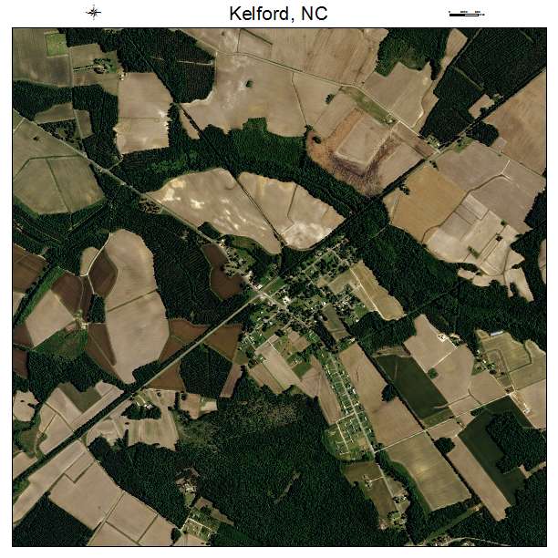 Kelford, NC air photo map