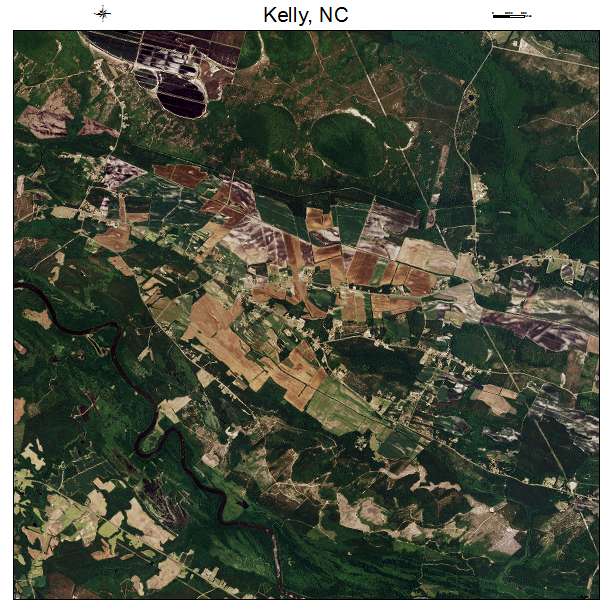 Kelly, NC air photo map