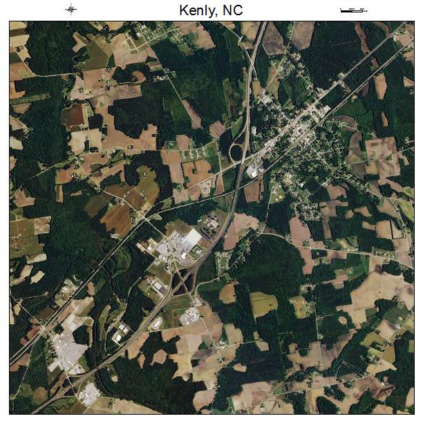 Kenly, NC air photo map