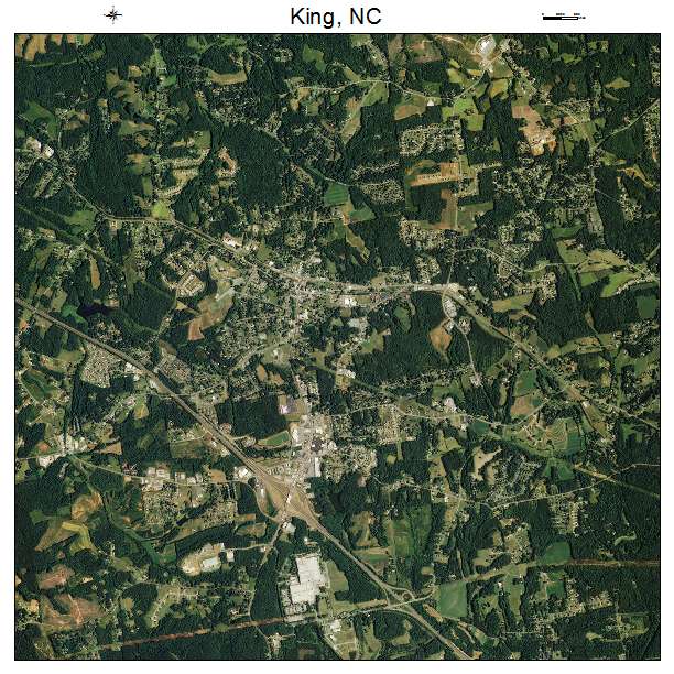 King, NC air photo map