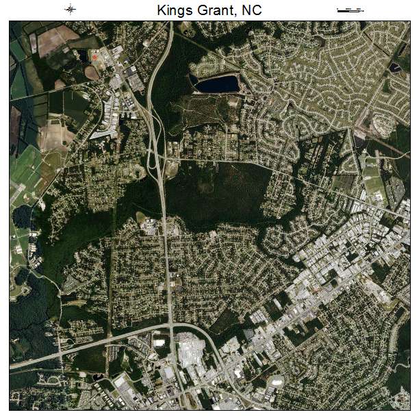 Kings Grant, NC air photo map