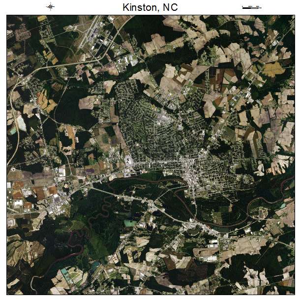 Kinston, NC air photo map